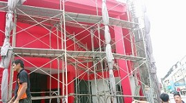 文哥鷹架雲林地區CNS4750框式鷹架搭建案例1
